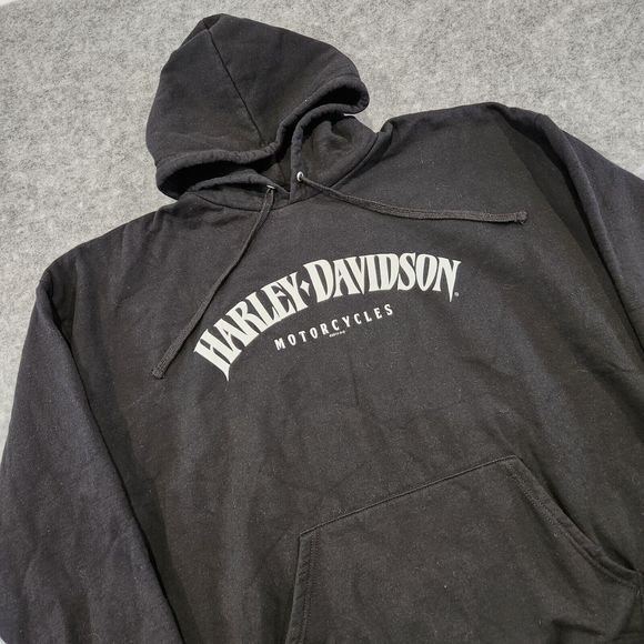 Harley Davidson Motorcycles Mens XL Bristol Connecticut CT Hoodie Sweatshirt - Picture 2 of 16